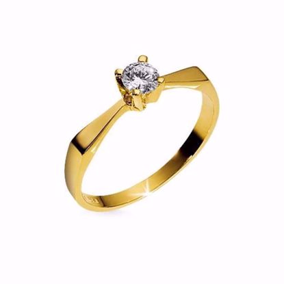 Lady brillant ring - Guld & Sølv Design
