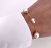 8976 Guld & Sølv Design perle armbånd