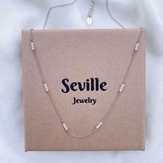 8995/45 Seville Jewelry halskæde med rosa quartz