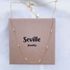 8945/45/F Seville Jewelry halskæde med rosa quartz