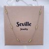 8994/45 Seville Jewelry sølv halskæde med peridot