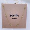 8994-45-F Seville Jewelry forgyldt halskæde med peridot