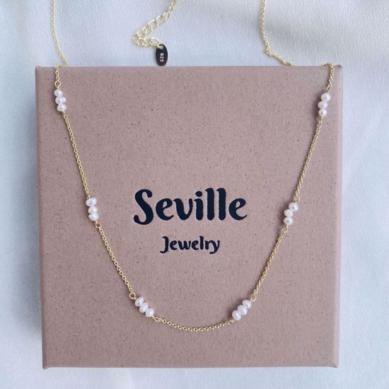 8992-45-F Seville Jewelry halskæde med ferskvandsperler
