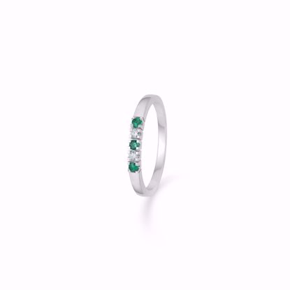 hvidguld-alliance-ring-med-smaragd-og-diamanter-6439/14hv