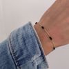 81010 Seville jewelry armbånd med sorte sten
