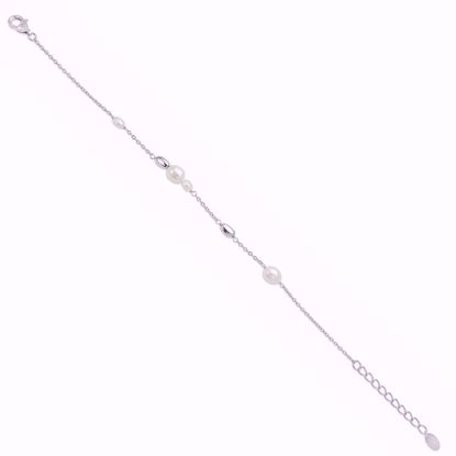 seville jewelry perle armbånd i sølv 81007