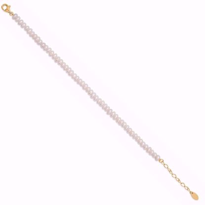 8957 perle armbånd i forgyldt sølv - Seville Jewelry