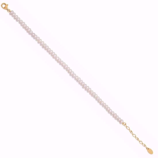8957 perle armbånd i forgyldt sølv - Seville Jewelry