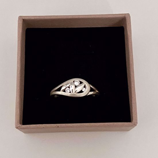 Billede af OUTLET Sølv ring med zirkonia 1473/2