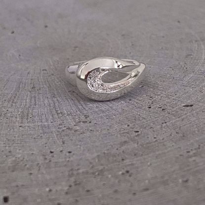 Billede af OUTLET Sølv ring med zirkonia 1550/2