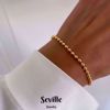 81023-F Seville Jewelry kuglekæde armbånd forgyldt sølv