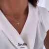 2032-3 Guldsmed halskæde i sølv - Seville jewelry